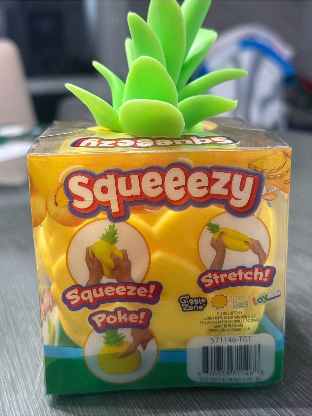 Pineapple Squishy Toy - Yellow & Green - Picture 2 of 3